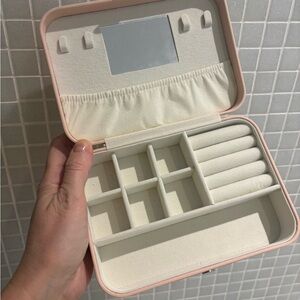 Jilly pink travel Jewelry case organizer